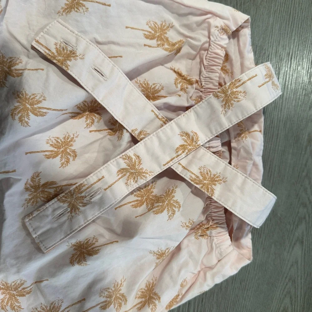 Carter's Cream and Tan Palm Tree Diaper Cover Set